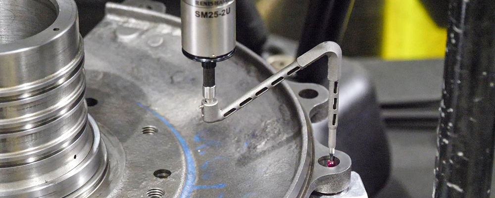 Inspectie van een autocomponent op een Equator 300 met additief geproduceerde stylus
