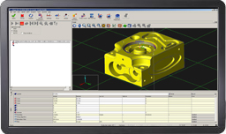 Scherm van CAD-model in MODUS software