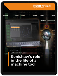 Renishaw's role in the life of a machine tool document on tablet