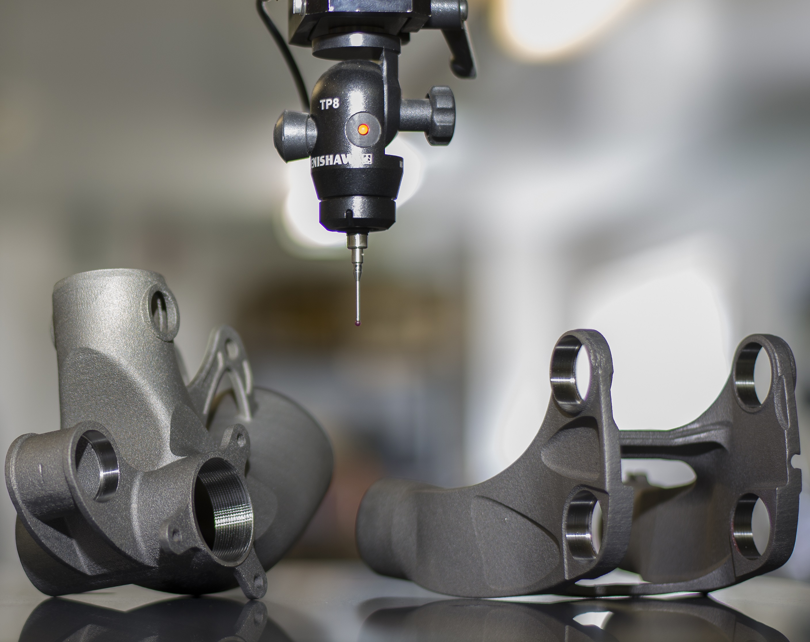 Robot Bike Co. - The final stage in the production of the titanium parts is inspection using Renishaw probes