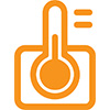 Material temperature icon