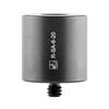 Ø1.0 in x 1.0 in steel standoff adaptor with 1/4-20 bottom and M8 top thread