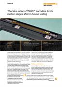 Case study:  Thorlabs selects TONiC™ encoders for its motion stages after in-house testing